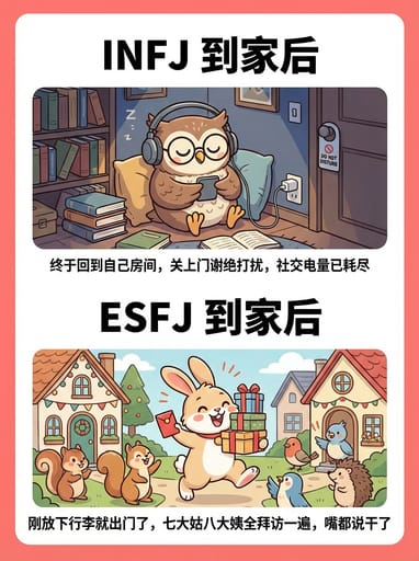 INFJ vs ESFJ home