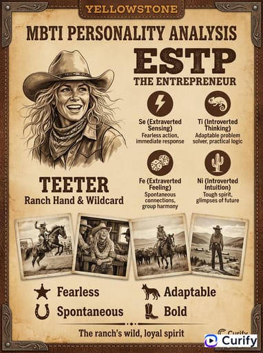 Nano Banana Prompt: Yellowstone MBTI Character Card Generator | Curify AI