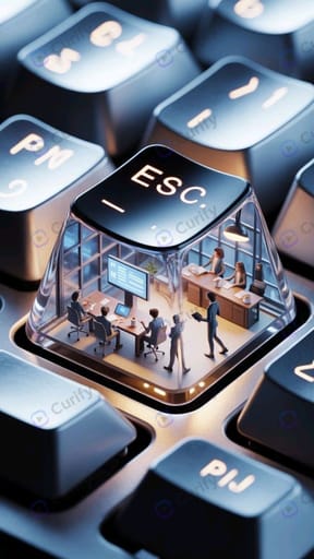 Nano Banana Prompt: Mechanical Keycap Mini Diorama 3D Art Poster | Curify AI
