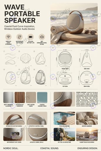 Tablero de Diseño de Producto Minimalista