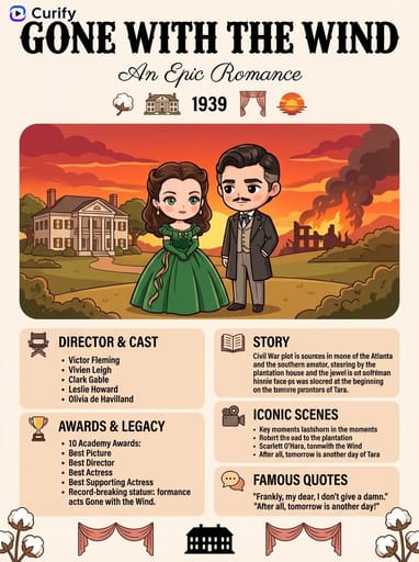Générateur d'Affiches de Films & Résumés de Films IA (Style Infographique) | Curify AI
