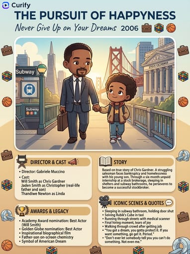 Générateur d'Affiches de Films & Résumés de Films IA (Style Infographique) | Curify AI