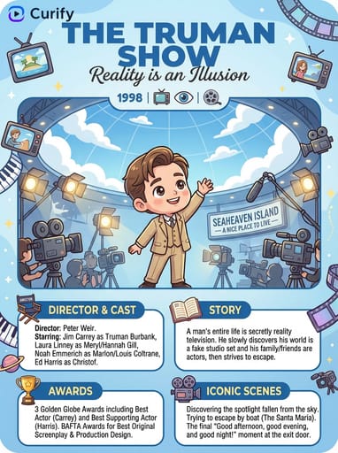 Générateur d'Affiches de Films & Résumés de Films IA (Style Infographique) | Curify AI