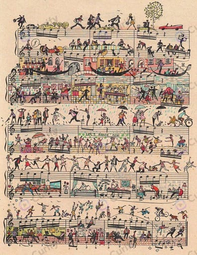 Nano Banana Prompt: Musical Score Illustrated Art Poster Generator | Curify AI