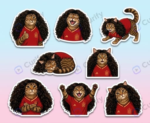 Paquete de Stickers de Personaje Original