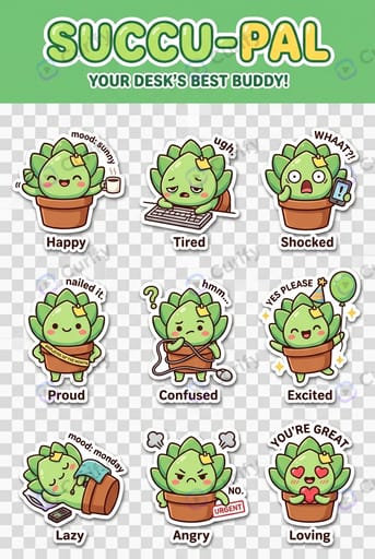 Office plant succulent buddy