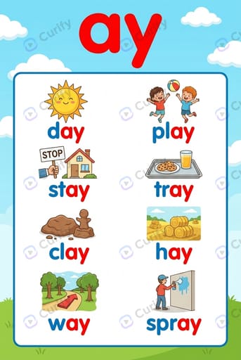 Phonics Consonant Blend Visual Guide: Kids Learning Posters
