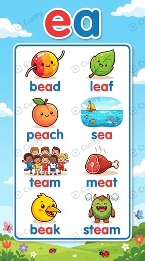 Phonics Consonant Blend Visual Guide: Kids Learning Posters