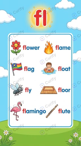 Phonics Consonant Blend Visual Guide: Kids Learning Posters
