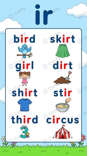 Phonics Consonant Blend Visual Guide: Kids Learning Posters