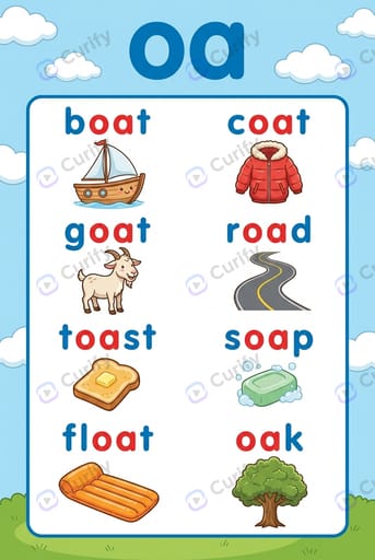 Phonics Consonant Blend Visual Guide: Kids Learning Posters