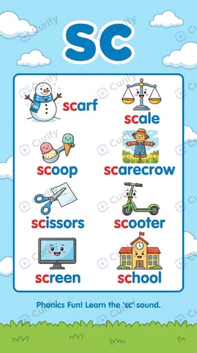 Phonics Consonant Blend Visual Guide: Kids Learning Posters