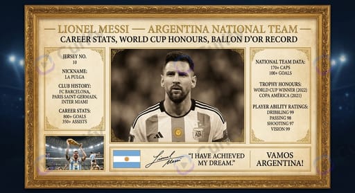 Vintage Player Stats Card Poster preview 1