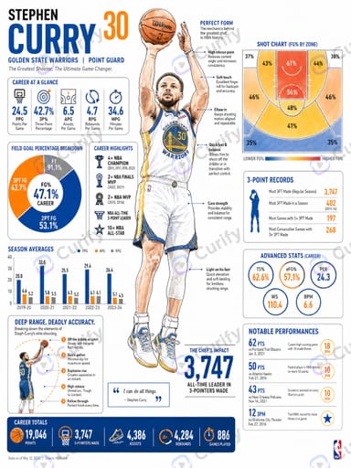 Pro Athlete Stat Infographic Poster preview 1