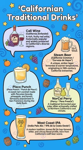 Traditional Regional Drinks Infographic