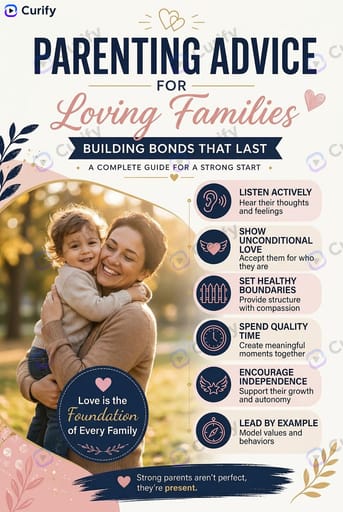 Insightful Relationship Advice Infographic for Parenting Families