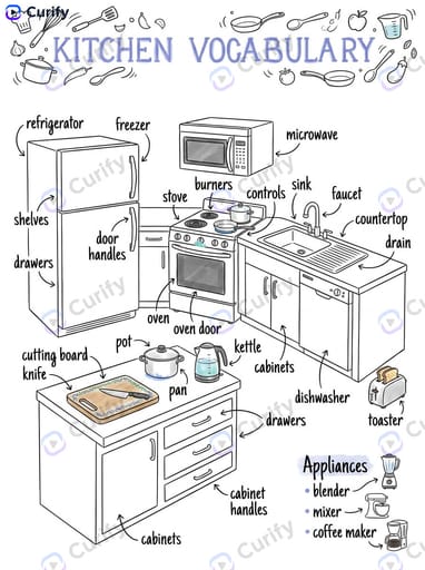 Room Vocabulary Infographic preview 1