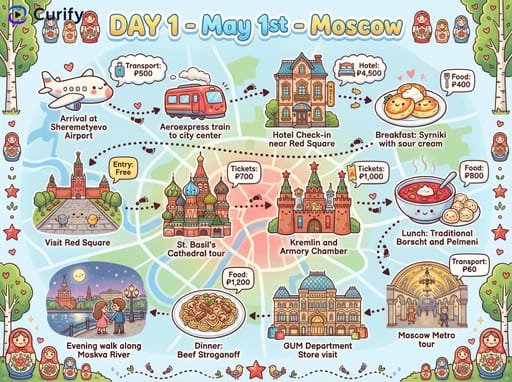 AI 여행 일정 계획 및 여행 가이드 생성기 (일일 계획) | Curify AI