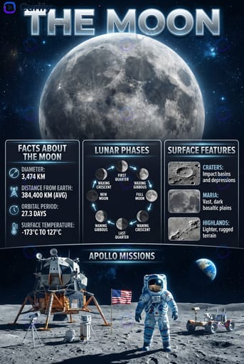 Space Planet Fact Infographic Generator