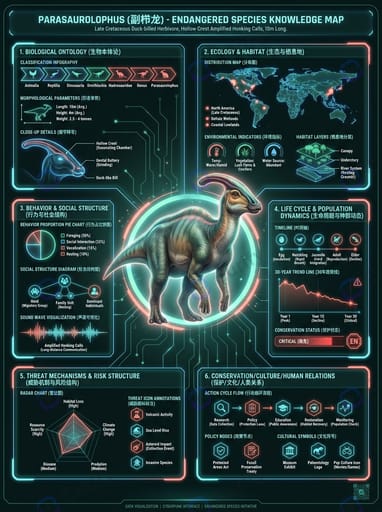 Nano Banana Prompt: Endangered Species Cyberpunk Knowledge Card Generator | Curify AI
