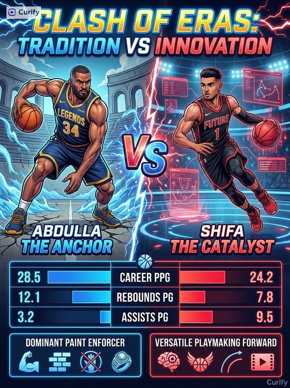 Nano Banana Prompt: NBA Player VS Infographic Generator | Curify AI