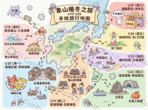 象山暖冬之旅 1/19 1/25 — Maps