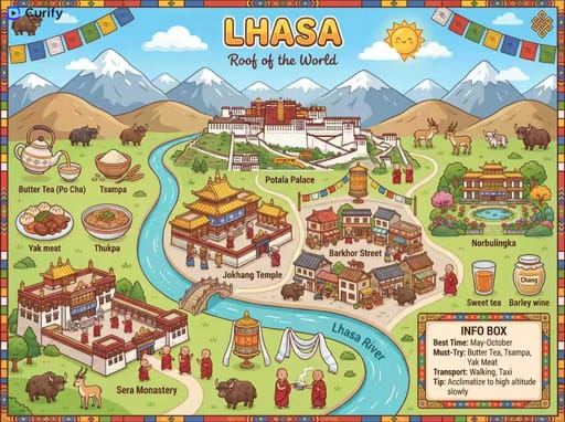 Nano Banana 提示词：手绘旅行地图生成器｜Curify AI