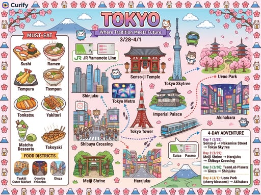 Nano Banana 提示词：手绘旅行地图生成器｜Curify AI