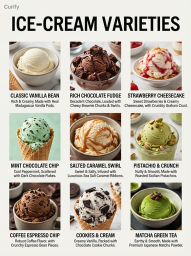 Food Varieties Poster | Curify AI