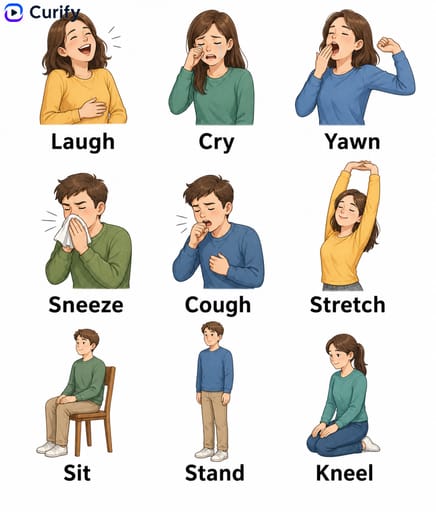 क्रिया शब्द सीखने के कार्ड preview 1