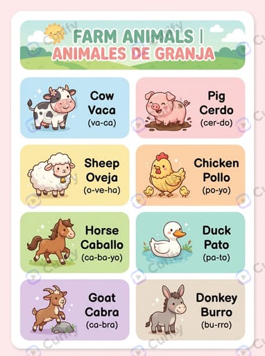 Bilingual Vocabulary Visual Guide: Learn Words in Multiple Languages
