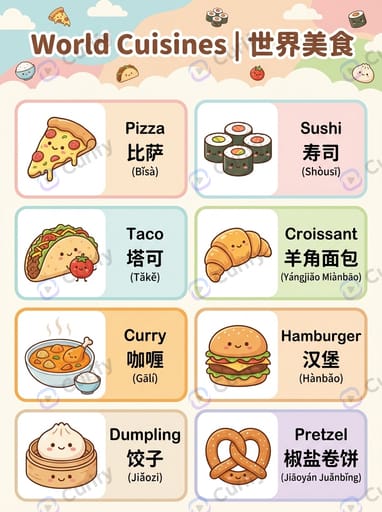 双语词汇视觉指南：多语言学习单词