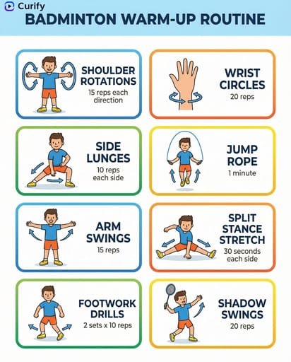 Sport Warm-Up Routine Poster | Curify AI