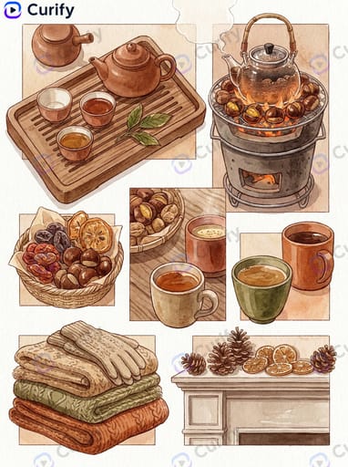 cozy winter tea