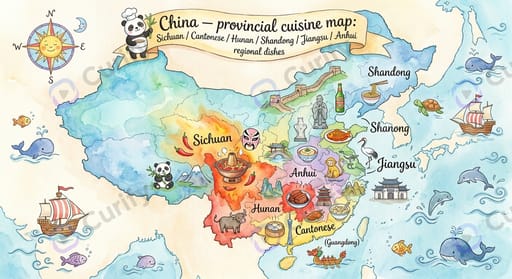 Watercolor Continent / World Map
