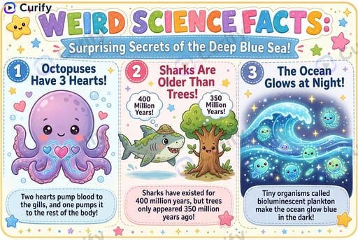 Weird Science Facts Visual Guide: Cute Educational Infographics for Any Theme