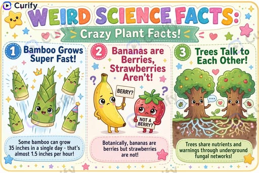 Weird Science Facts Visual Guide: Cute Educational Infographics for Any Theme
