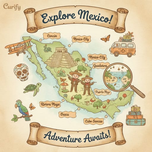 Whimsical Travel Map Generator | Nano Banana