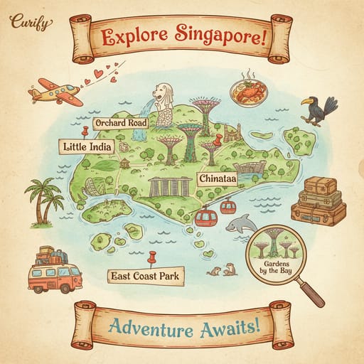 Whimsical Travel Map Generator | Nano Banana