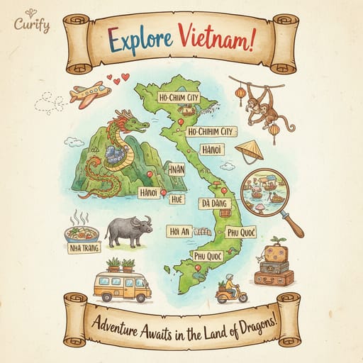 Whimsical Travel Map Generator | Nano Banana