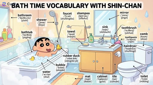 Nano Banana 提示词：场景单词学习图生成器｜Curify AI