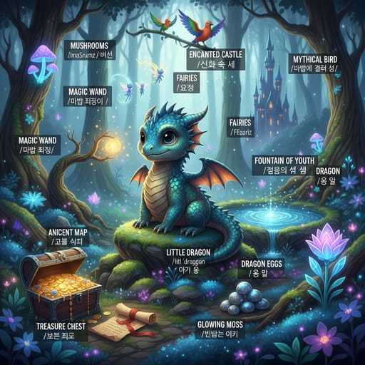 Nano Banana Prompts: Generador de gráficos de aprendizaje de palabras en escenas｜Curify AI