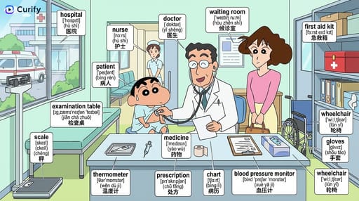 Nano Banana 提示词：场景单词学习图生成器｜Curify AI