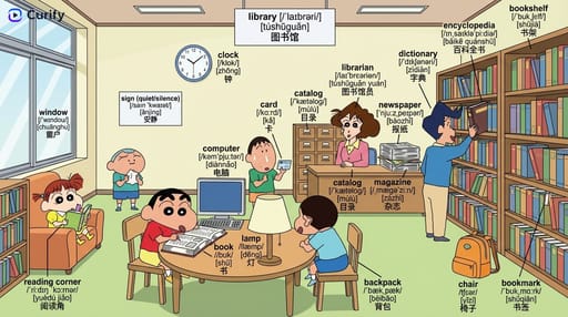 Nano Banana 提示词：场景单词学习图生成器｜Curify AI