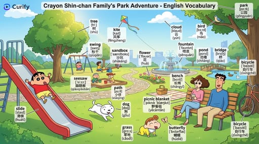 Nano Banana 提示词：场景单词学习图生成器｜Curify AI