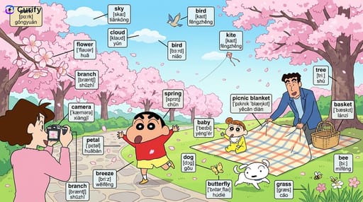 Nano Banana Prompt: Scene Vocabulary Learning Diagram Generator | Curify AI