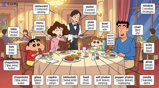 Nano Banana 提示词：场景单词学习图生成器｜Curify AI