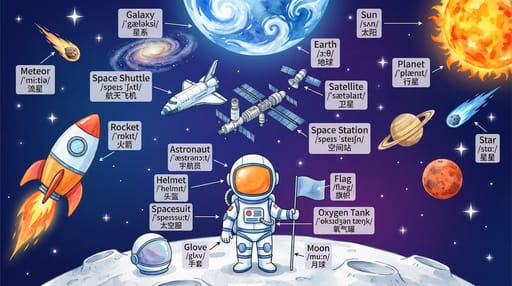 Nano Banana 提示词：场景单词学习图生成器｜Curify AI