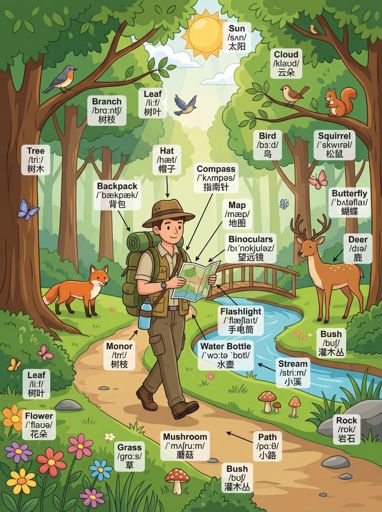 Nano Banana 提示词：场景单词学习图生成器｜Curify AI