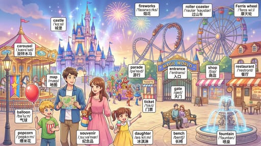 Nano Banana 提示词：场景单词学习图生成器｜Curify AI